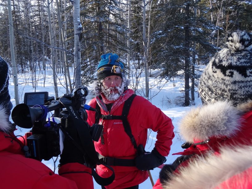 Jan Francke při extrémním arktickém závodu v Kanadě, Yukon