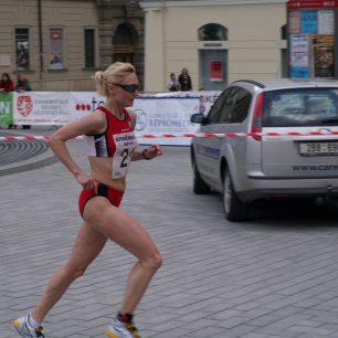 Ivana při závodě v Brně
