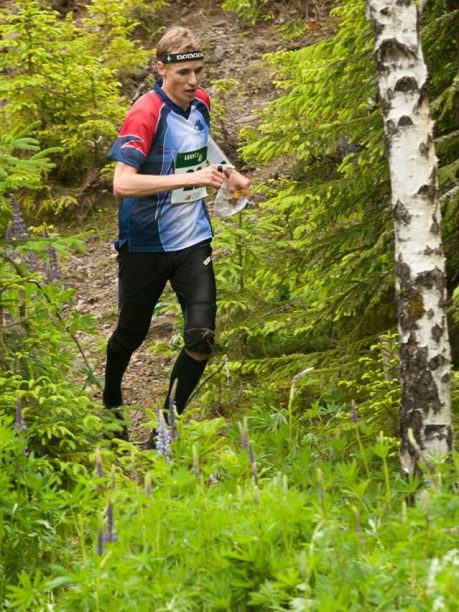Jan Šedivý při seběhu na diváckou kontrolu (foto: Petr Kadeřávek)