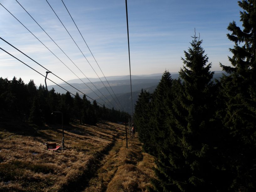 sedačková lanovka na Klínovec