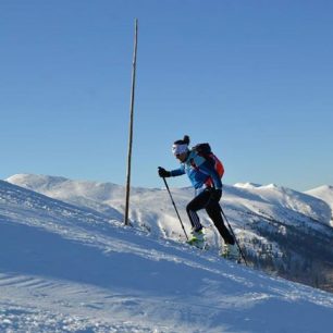 Trénink na skialpech na malé Fatře s holema Fizan