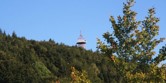 Český ráj: běžecká trasa z Klokočských skal na vrch Kozákov