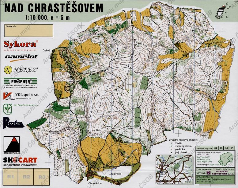 Mapa z roku 2004