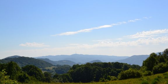 Běžecká trasa neprobádanou částí Českého středohoří přes zříceninu Blansko