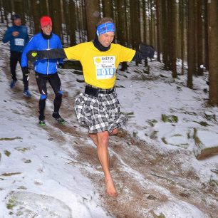 Zimní běh na Blaník, autor fotky Jan Hlaváček