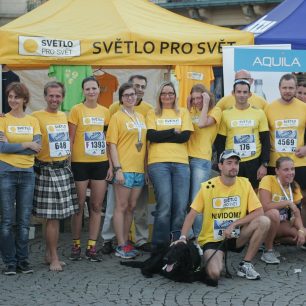 Celý tým Světla pro svět – Prague Birrel Run 2015 (autor fotky Martin Bouda)