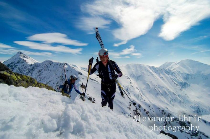 Radek se v zimě věnuje skialpinismu
