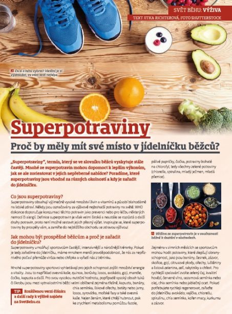 Jaké superpotraviny jsou ty pravé pro běžce?