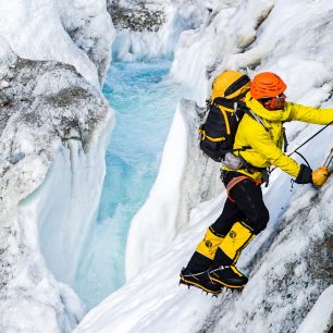 Ledolezení na ledovci Baltoro Glacier v Pákistánu (foto: archiv Tomáš Petreček)