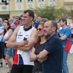 Jan Procházka s manželkou Martinou Uvizlovou Procházkovou a jejím otcem Ivanem Uvízlem