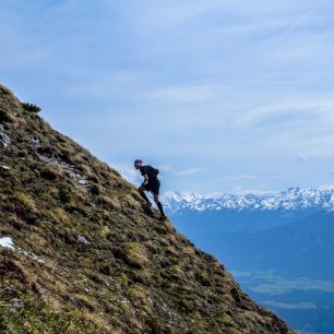 1. den a stoupání k vrcholu Seegrubenspitze