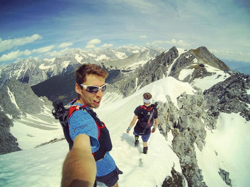 1. den okolí Seegrubenspitze a poslední zbytky sněhu