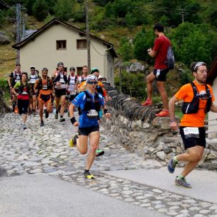 Míša Mertová krátce po startu SkyMarathonu