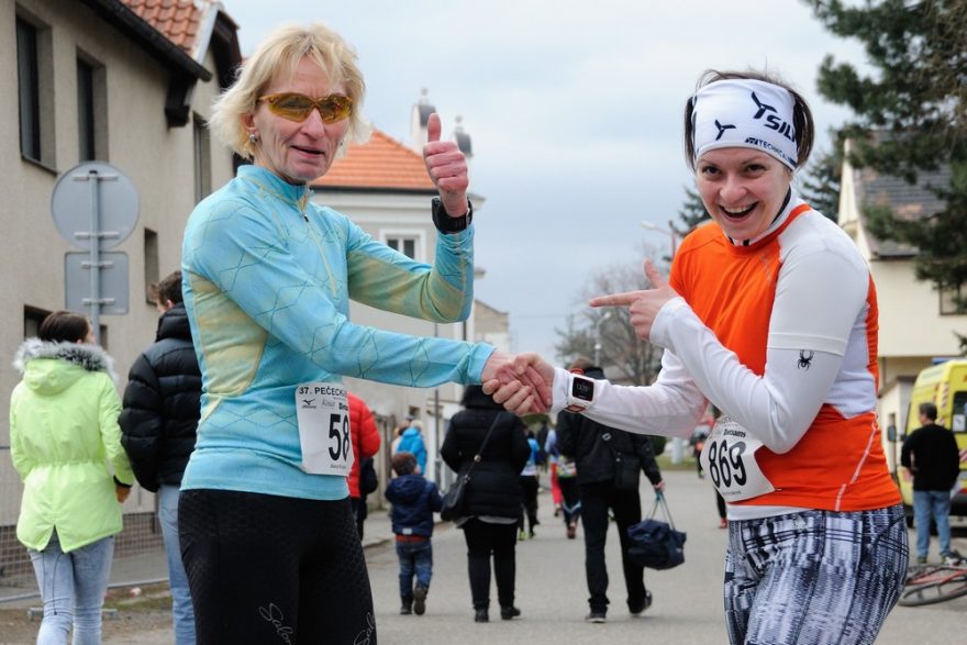 S dcerou Irenou na Pečecké desítce (foto Ing. Zdeněk Krchák)