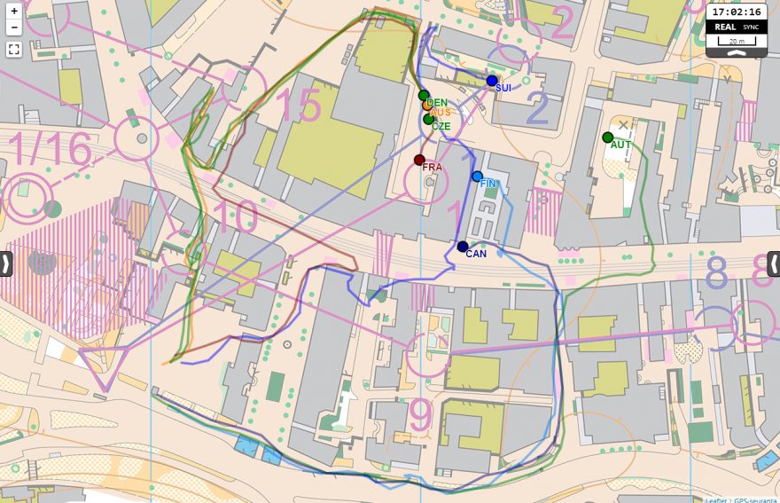 GPS 13 - sprintové štafety