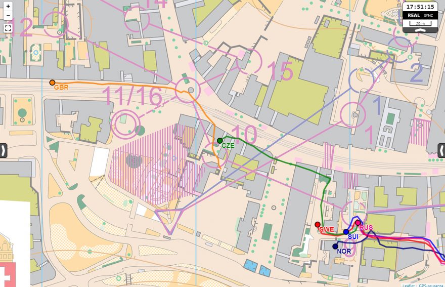 GPS 18 - sprintové štafety