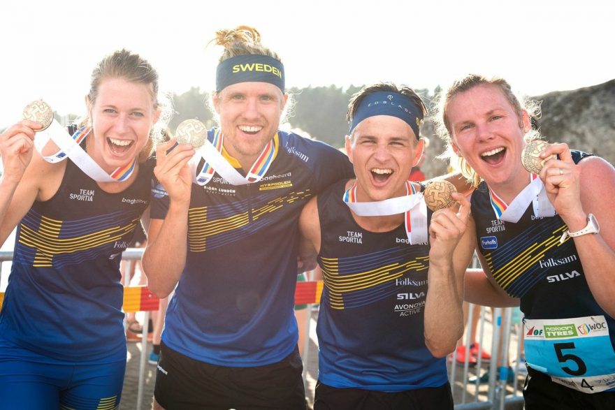 Sprintové štafety - Švédové - Strand, Bergmann, Leandersson, Jansson