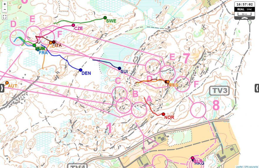 Ženy: Úsek 2, GPS 2