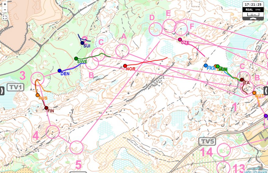Ženy: Úsek 3, GPS 2
