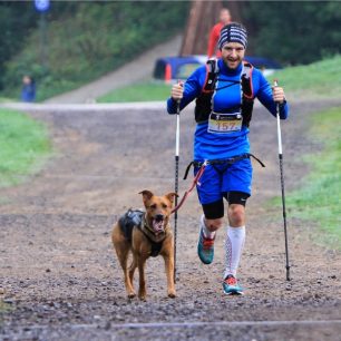 Vítězný dogtrekař Vlastimil Vágner