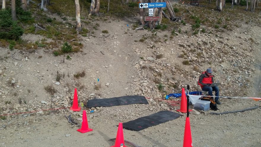 Meření mezičasů na trati The Rut SkyRace