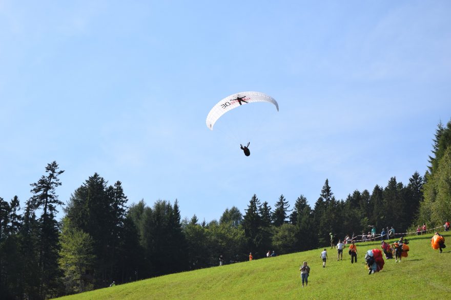 Jakub Beňo, slovenský paraglider měl mírné problémy, náročný program posledních dní byl znát, ale bojoval co mu síly stačily