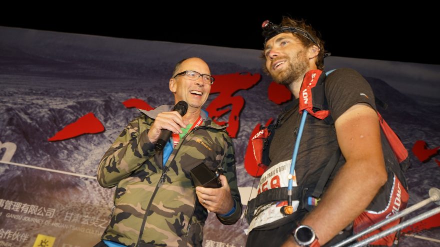 Pavel Paloncý v cíli Ultra Trail Gobi Race