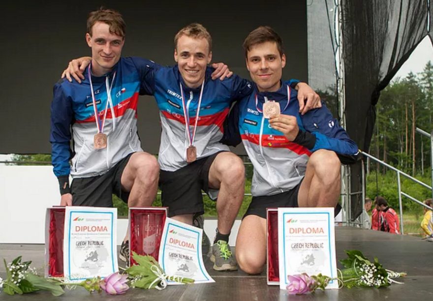 Mistrovství Evropy - bronzová mužská štafeta (Král, Šedivý, Petržela)