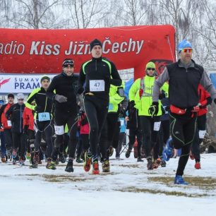 Start Lipno Ice Marathonu