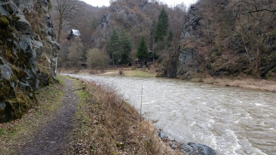 Kaňon řeky Sázavy, únor 2016