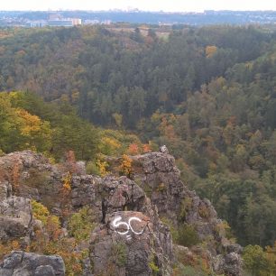 Pohled na Divokou Šárku ze 7.km trasy