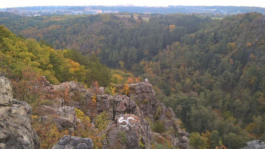 Pohled na Divokou Šárku ze 7.km trasy