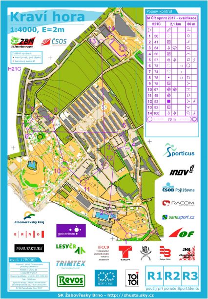 Mapa kvalifikace sprint H21C