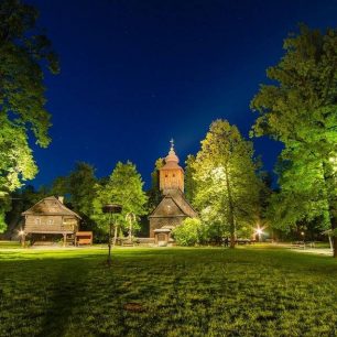 Dřevěná vesnička Valašského muzea v přírodě