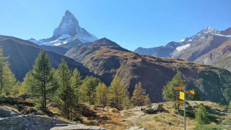 Rozcestník k Schwarzsee a Furi