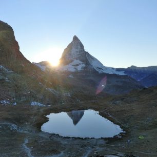 Západ slunce na Matterhornu