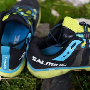 Salming Trail 5 má drop 5 mm a výšku podrážky pod patou 2,5 cm