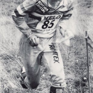 Petr během orienťáku v letech 1988 – 1995