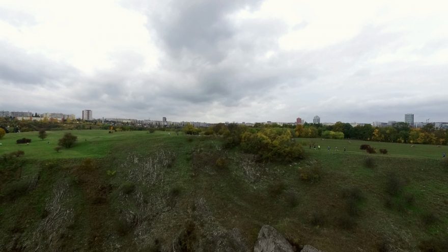 Výhled na trasu závodu