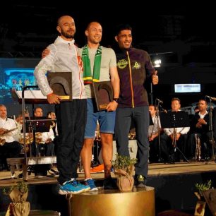 Radek Brunner na vyhlášení Spartathlonu 2017