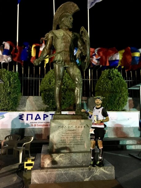 Radek Brunner v cíli Spartathlonu