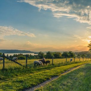 Západ slunce u Bodensee