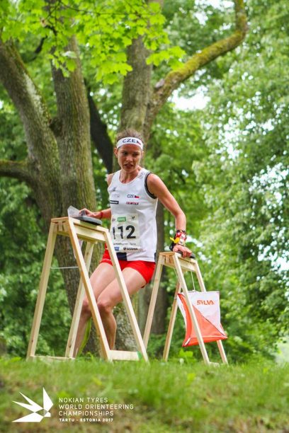 Mistrovství světa ve Estonsku 2017, Sprint, ražení kontroly na trati
