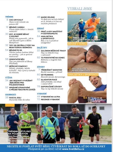 Svět běhu 2/2018: Obsah