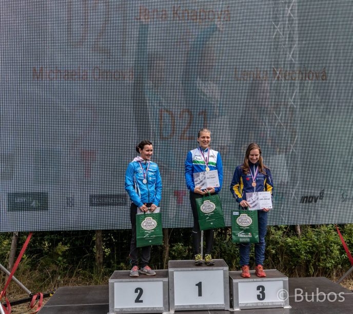 Trojice nejlepších žen MČR na krátké trati