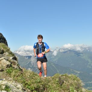Montafon Totale Trail, mistrovství Rakouska ve skyrunningu, nástup na konci prvního stoupání