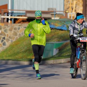 Baví mě i proměna individuálního sportu v týmový. Na Koloběhu 2016 jsme s parťačkou z tréninkové skupiny Dominikou Miskovič byli pátí.