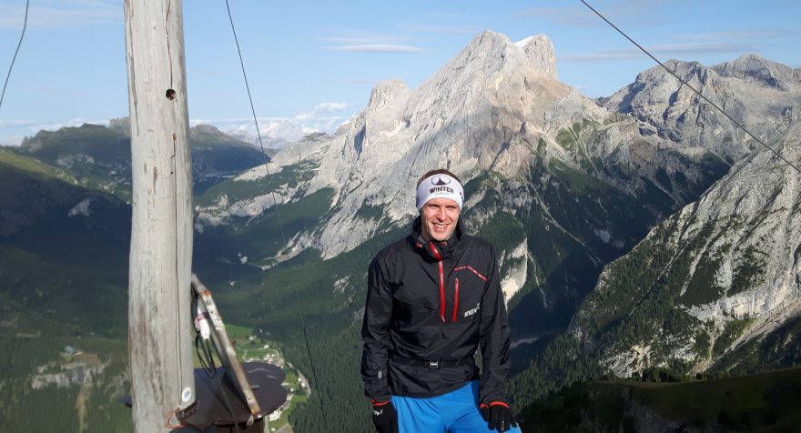 Crepa Neigra - cíl Vertical kilometer, který Robert neběžel