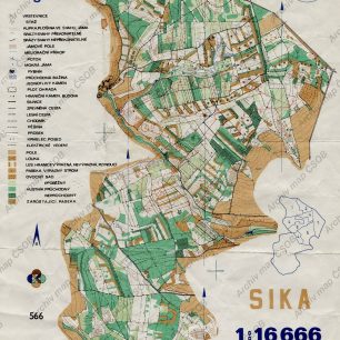 Mapa z roku 1975, na které se podílel Alešův otec Josef.