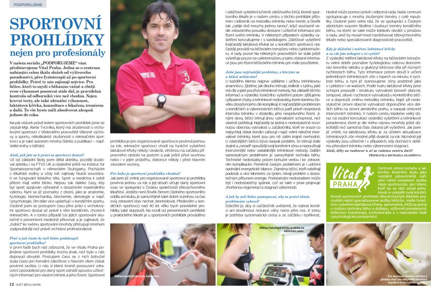 SB1/2019: Sportovní prohlídky nejen pro profesionály